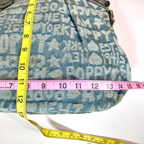 Coach Rare Denim Monogram Poppy Shoulder/Crossbody A1176-16990, Refurbished - Picture 14 of 17